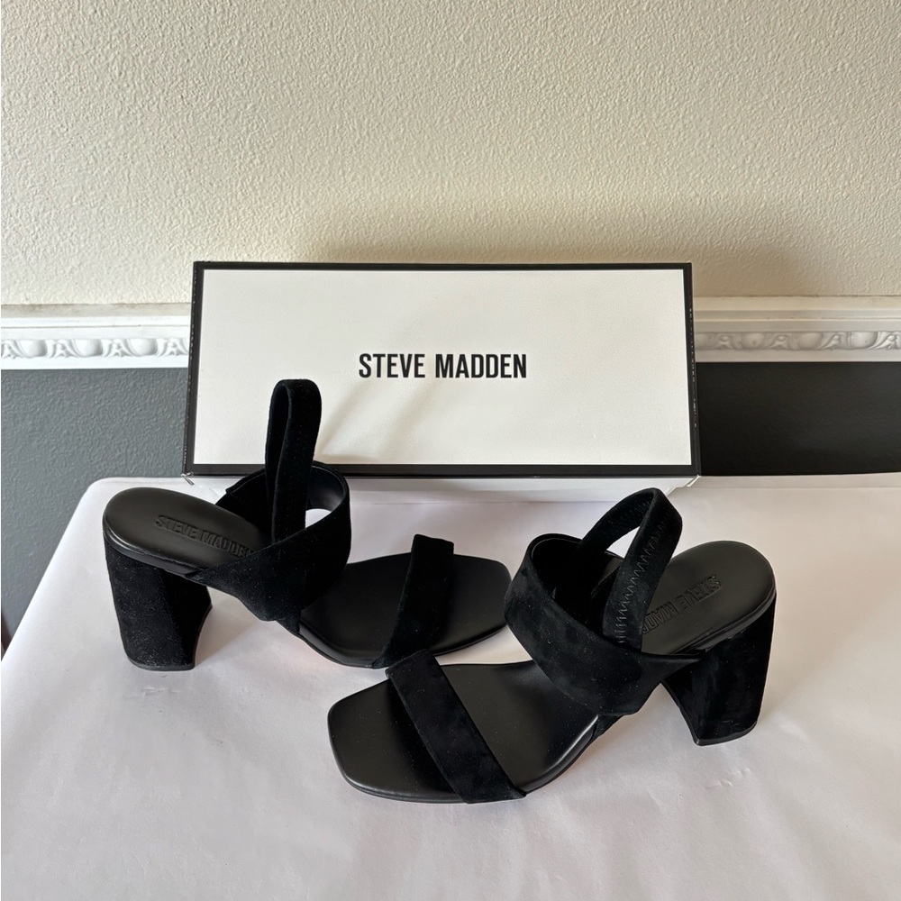 Steve Madden Black Women's Heeled Sandals